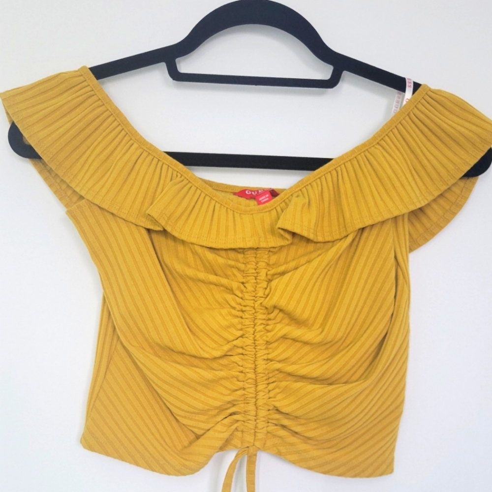 Over The Shoulder Crop Top